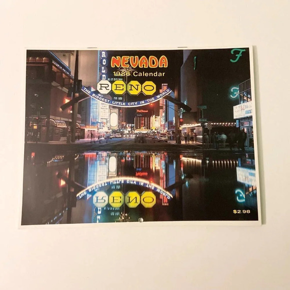 Vintage 1986 Nevada Reno Calendar Souvenir  Booklet - Picture 14 of 16